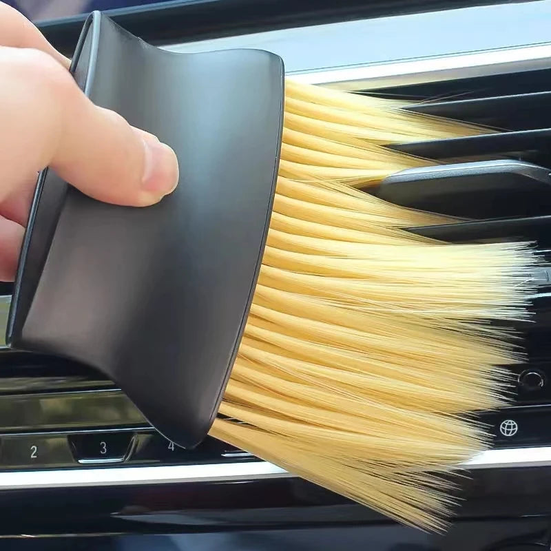 Car Interior Cleaning Brush - Soft Dust Brush for Dashboard, Vents & Gaps