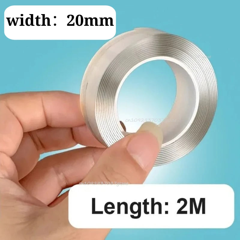 SEAMETAL Double-Sided Adhesive Tape - Washable Reusable No-Trace Sticker