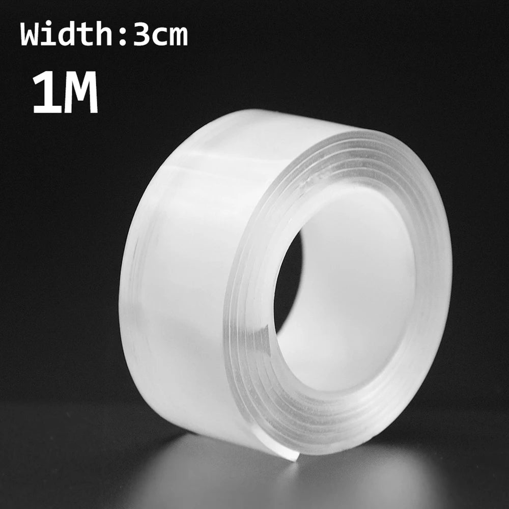 SEAMETAL Double-Sided Adhesive Tape - Washable Reusable No-Trace Sticker