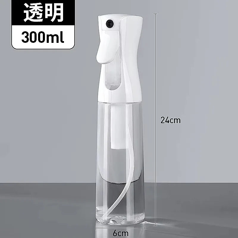 Continuous Mist Water Spray Bottle - Refillable Hair Salon Sprayer (200/300/500ml)