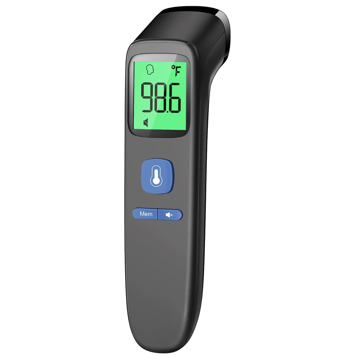 No-Touch Infrared Thermometer - 2-in-1 Forehead & Object Mode with Fever Alarm