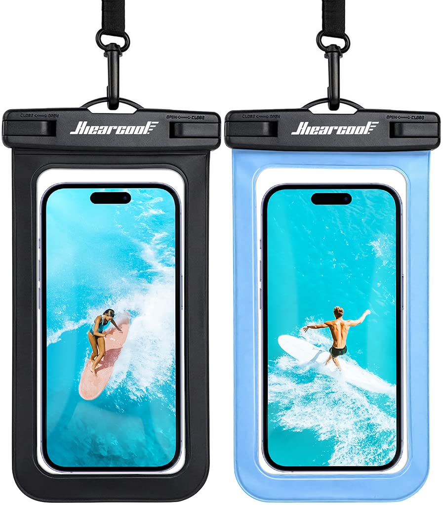 Waterproof Phone Pouch 2-Pack - IPX8 Dry Bag for iPhone & Android (8.3")