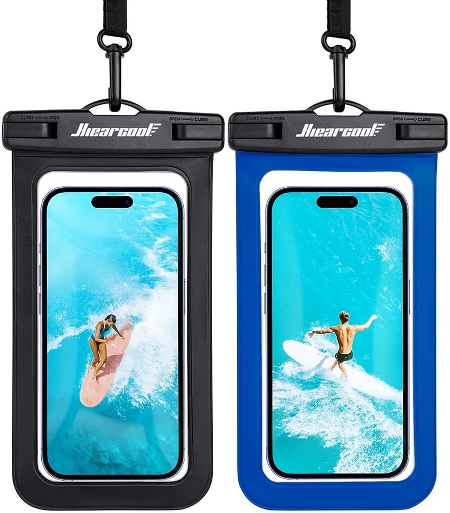 Waterproof Phone Pouch 2-Pack - IPX8 Dry Bag for iPhone & Android (8.3")