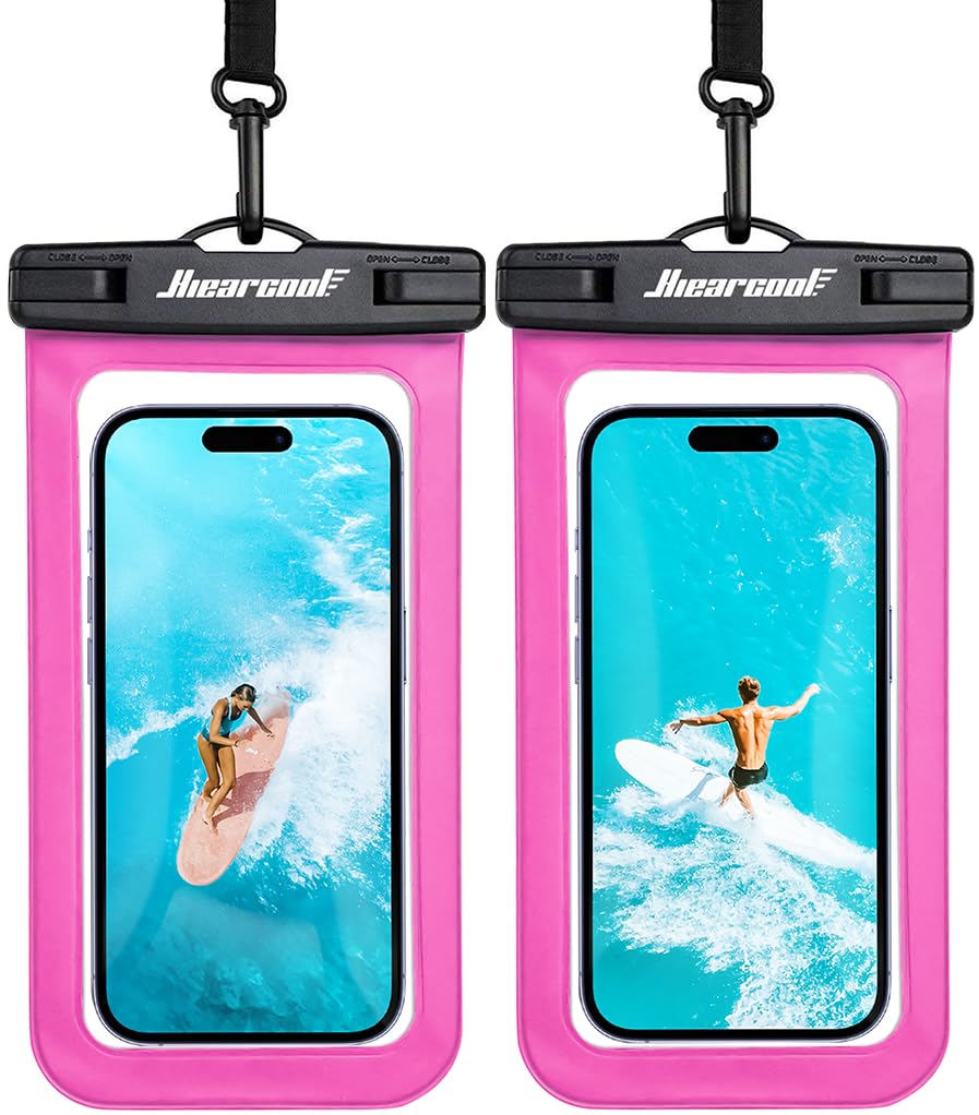 Waterproof Phone Pouch 2-Pack - IPX8 Dry Bag for iPhone & Android (8.3")