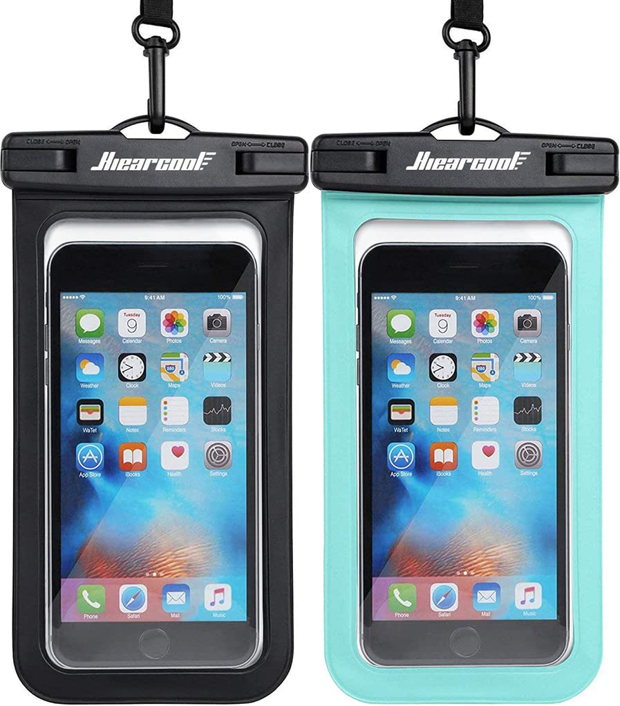 Waterproof Phone Pouch 2-Pack - IPX8 Dry Bag for iPhone & Android (8.3")