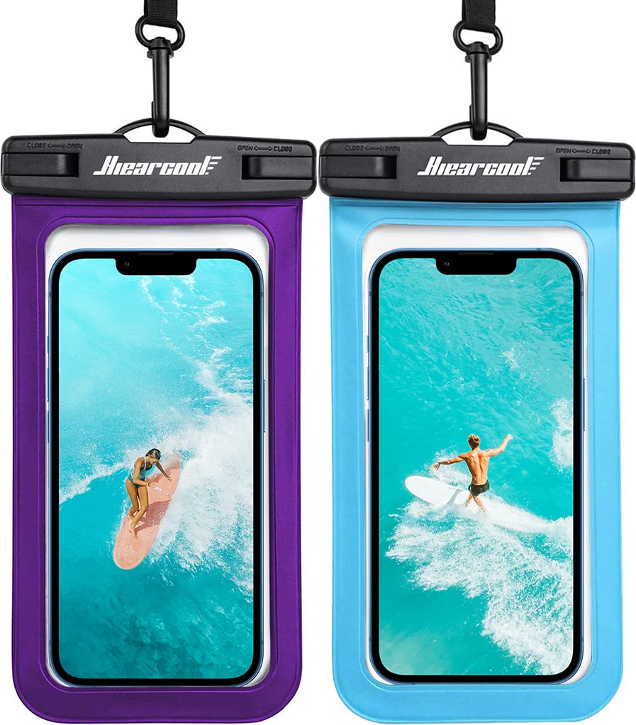 Waterproof Phone Pouch 2-Pack - IPX8 Dry Bag for iPhone & Android (8.3")
