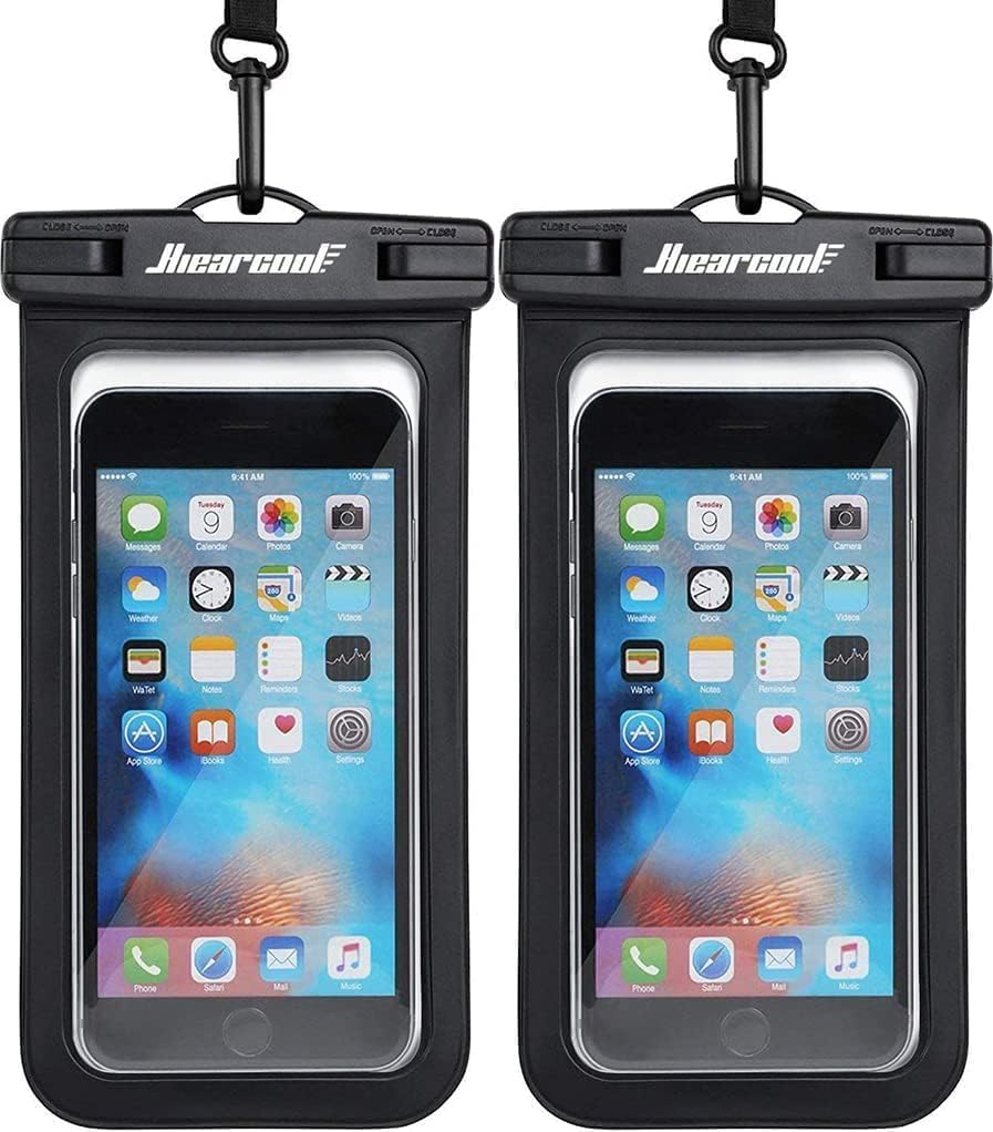 Waterproof Phone Pouch 2-Pack - IPX8 Dry Bag for iPhone & Android (8.3")