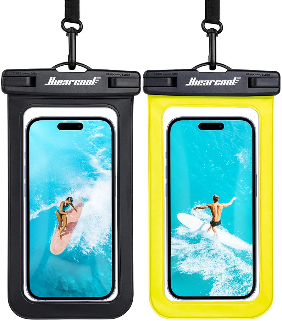 Waterproof Phone Pouch 2-Pack - IPX8 Dry Bag for iPhone & Android (8.3")