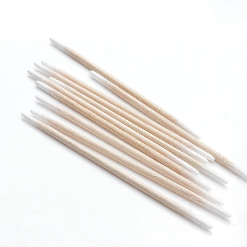 Cotton Swabs 300/500 Pack - Double-Tipped Wood Stick Applicators