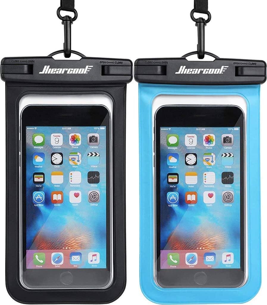 Waterproof Phone Pouch 2-Pack - IPX8 Dry Bag for iPhone & Android (8.3")