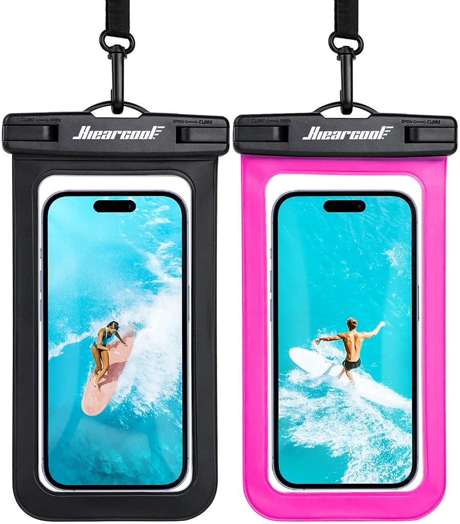 Waterproof Phone Pouch 2-Pack - IPX8 Dry Bag for iPhone & Android (8.3")