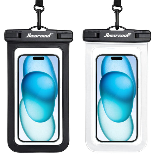 Waterproof Phone Pouch 2-Pack - IPX8 Dry Bag for iPhone & Android (8.3")