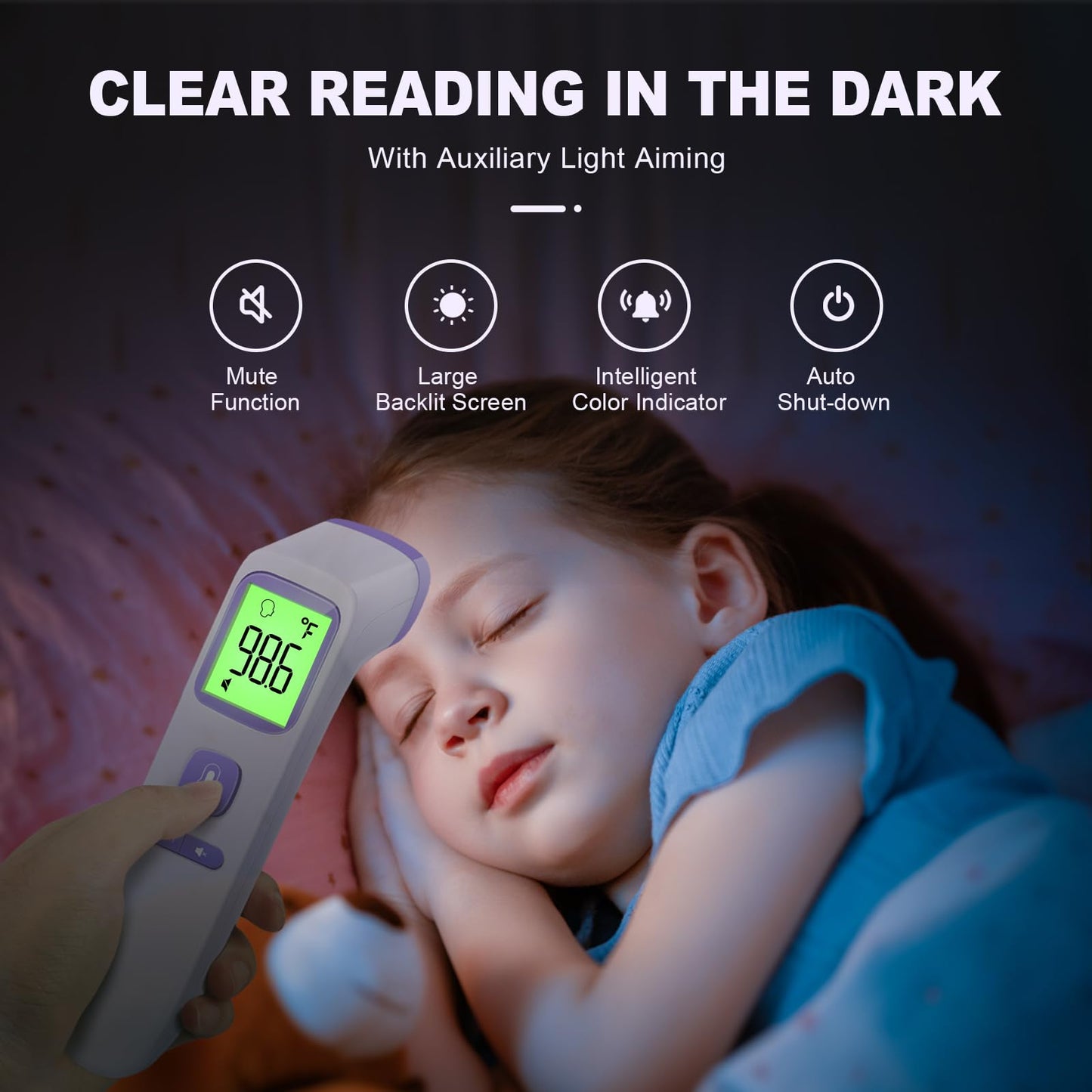 No-Touch Infrared Thermometer - 2-in-1 Forehead & Object Mode with Fever Alarm