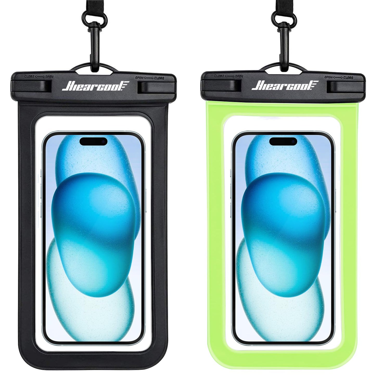 Waterproof Phone Pouch 2-Pack - IPX8 Dry Bag for iPhone & Android (8.3")