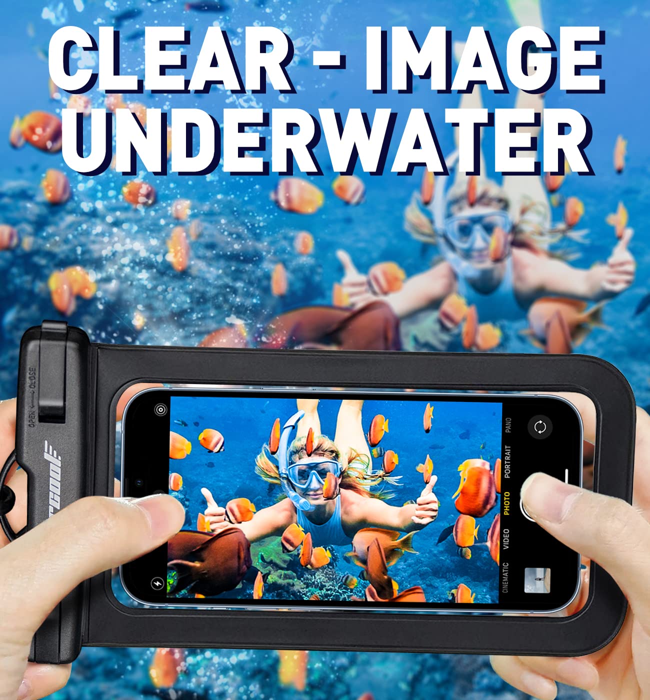 Waterproof Phone Pouch 2-Pack - IPX8 Dry Bag for iPhone & Android (8.3")