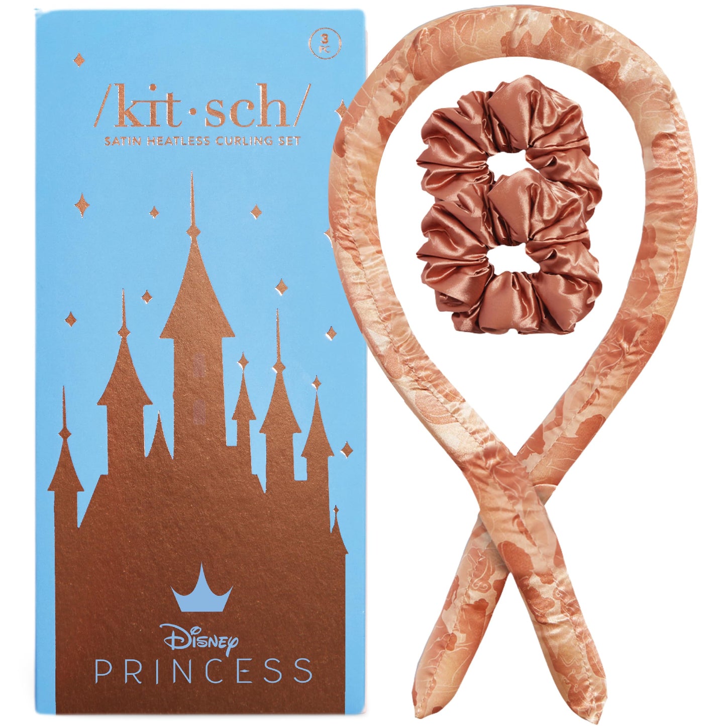 Kitsch Heatless Curling Set - Overnight Curls with Satin Hair Curler & Scrunchies