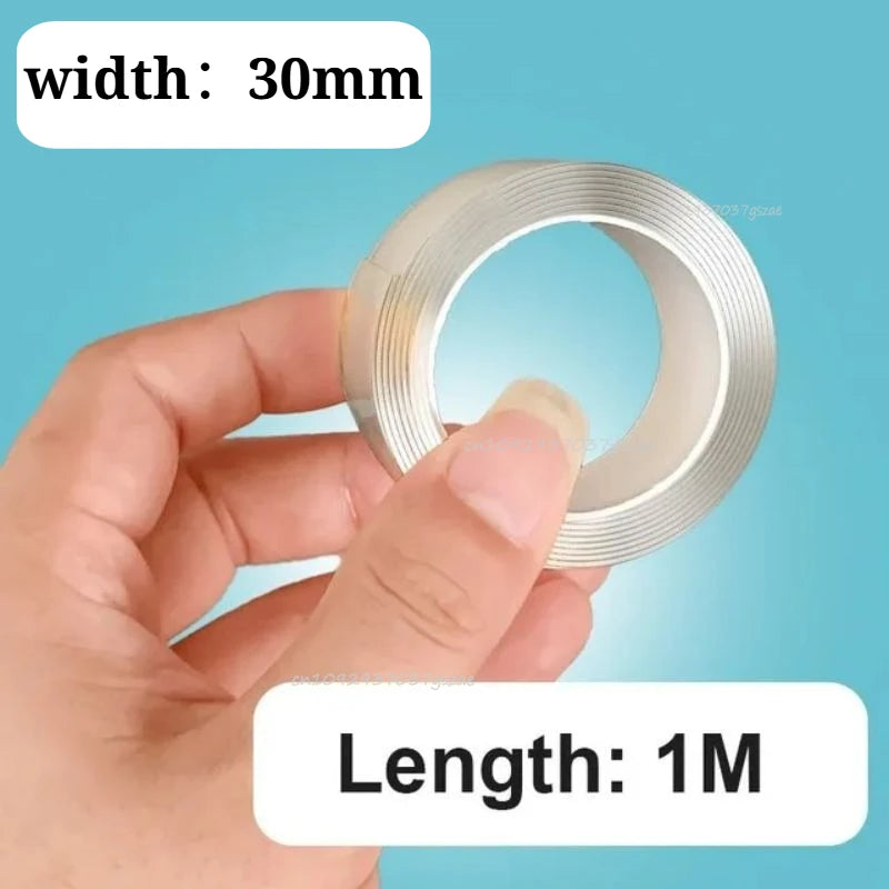 SEAMETAL Double-Sided Adhesive Tape - Washable Reusable No-Trace Sticker