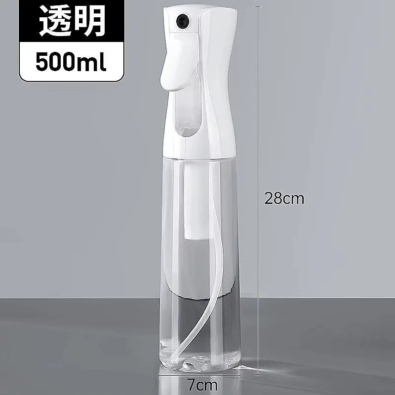 Continuous Mist Water Spray Bottle - Refillable Hair Salon Sprayer (200/300/500ml)