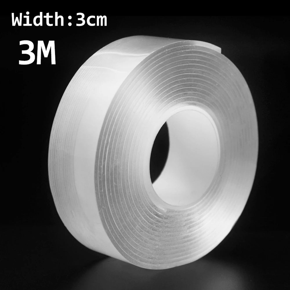SEAMETAL Double-Sided Adhesive Tape - Washable Reusable No-Trace Sticker
