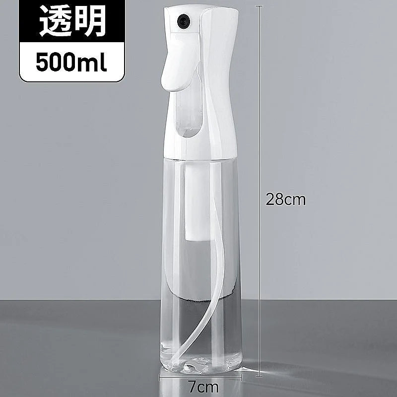 Continuous Mist Water Spray Bottle - Refillable Hair Salon Sprayer (200/300/500ml)