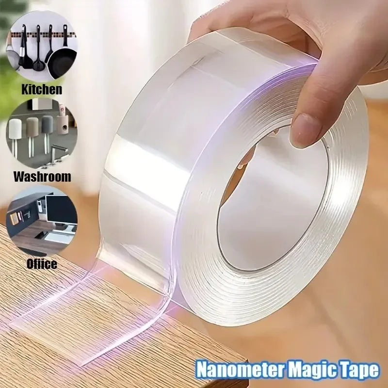 SEAMETAL Double-Sided Adhesive Tape - Washable Reusable No-Trace Sticker
