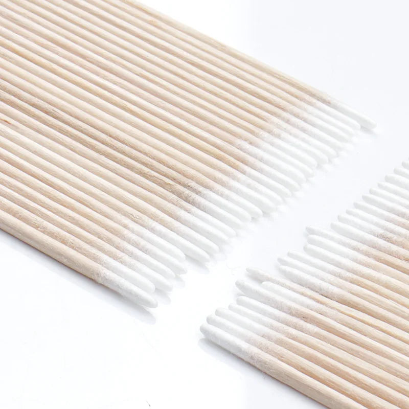 Cotton Swabs 300/500 Pack - Double-Tipped Wood Stick Applicators