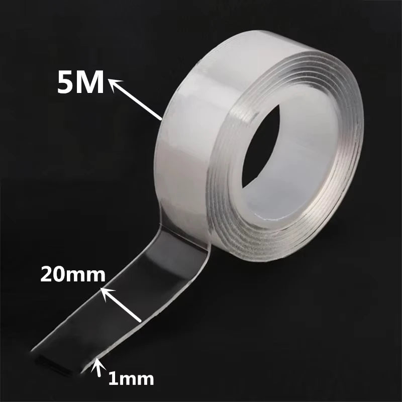 Nano Double-Sided Tape - Reusable Waterproof Adhesive (1m/2m/3m/5m)