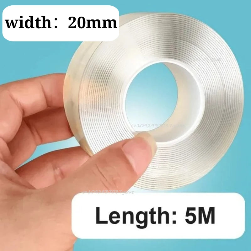 SEAMETAL Double-Sided Adhesive Tape - Washable Reusable No-Trace Sticker