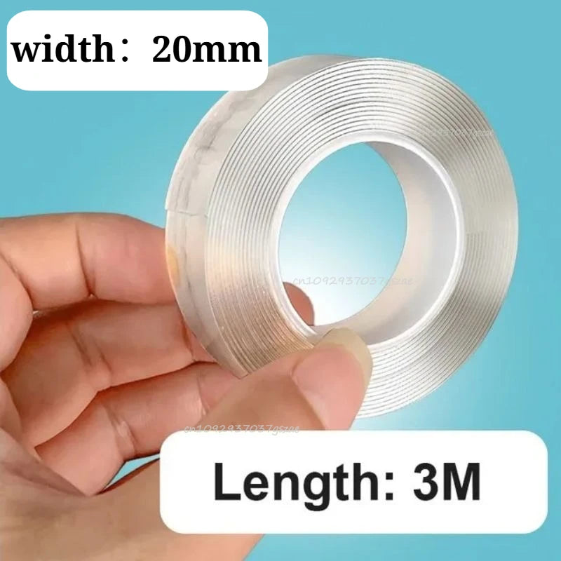 SEAMETAL Double-Sided Adhesive Tape - Washable Reusable No-Trace Sticker